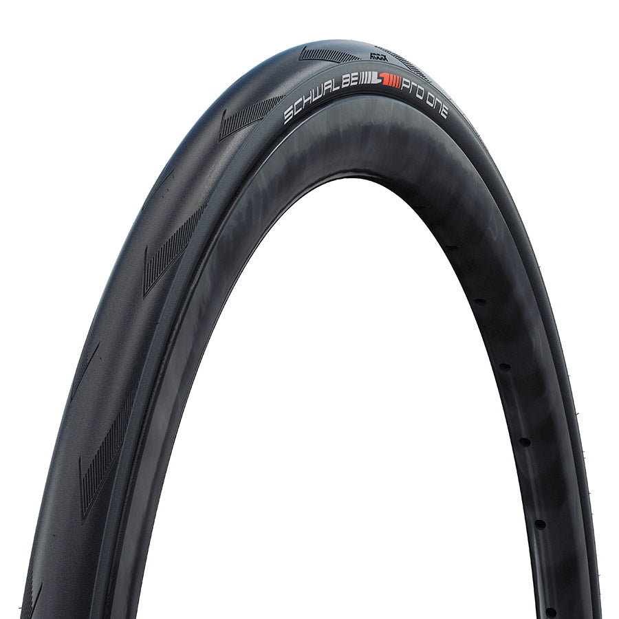 Schwalbe, Pro One, Road Tire, 700x28C, Folding, Clincher, Addix Race, Super Race, V-Guard, 127TPI, Transparent Skinwall