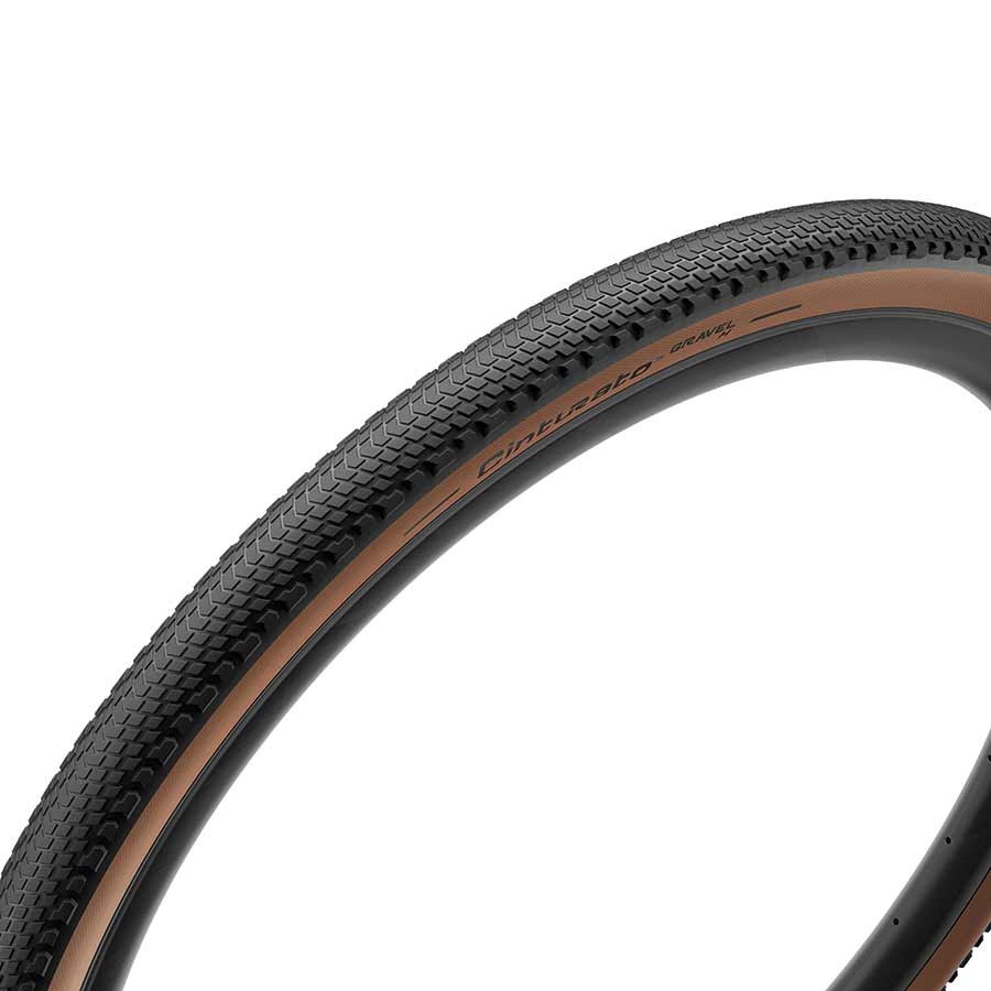 Pirelli, Cinturato Gravel H, Gravel Tire, 700x35C, Folding, Tubeless Ready, SpeedGrip, 127TPI, Tanwall
