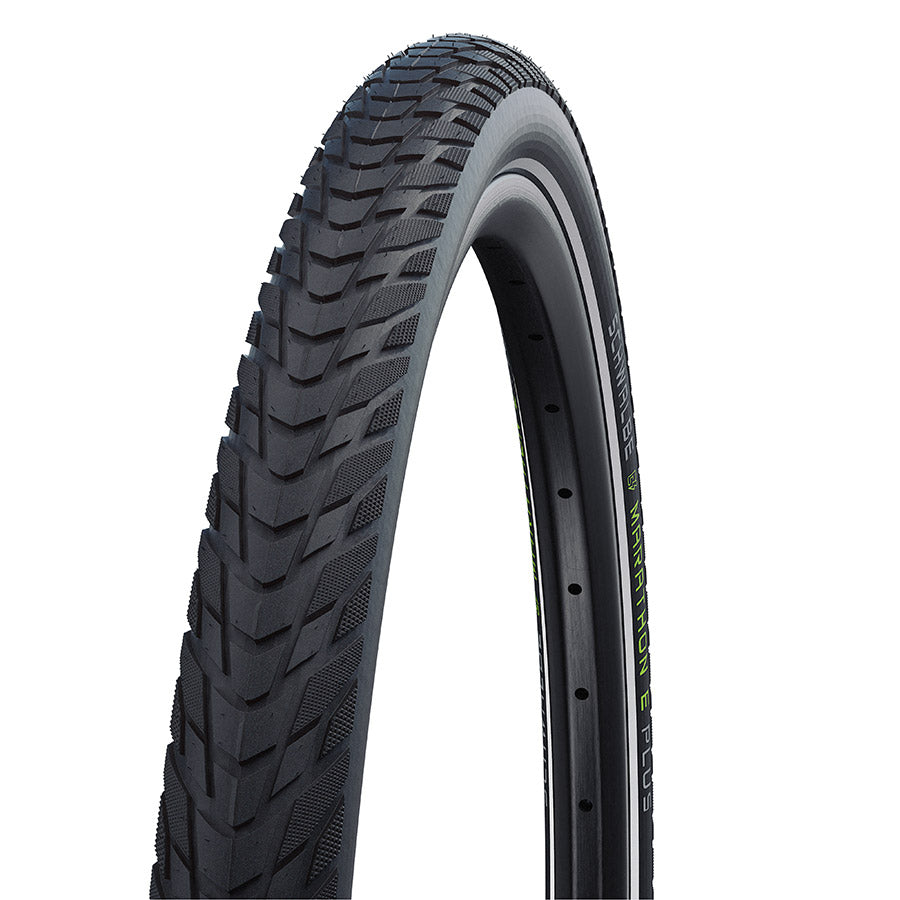 Schwalbe, Marathon E-Plus, Hybrid Tire, 27.5''x2.00, Wire, Clincher, Endurance, SmartGuard, 67TPI, Black