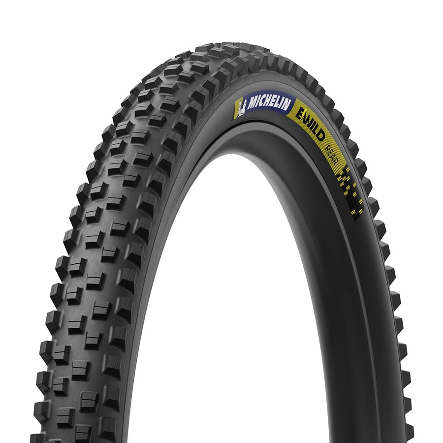 Michelin, E-WILD RACING LINE Rear, Mountain Tire, 29''x2.60, Folding, Tubeless Ready, MAGI-X, Black