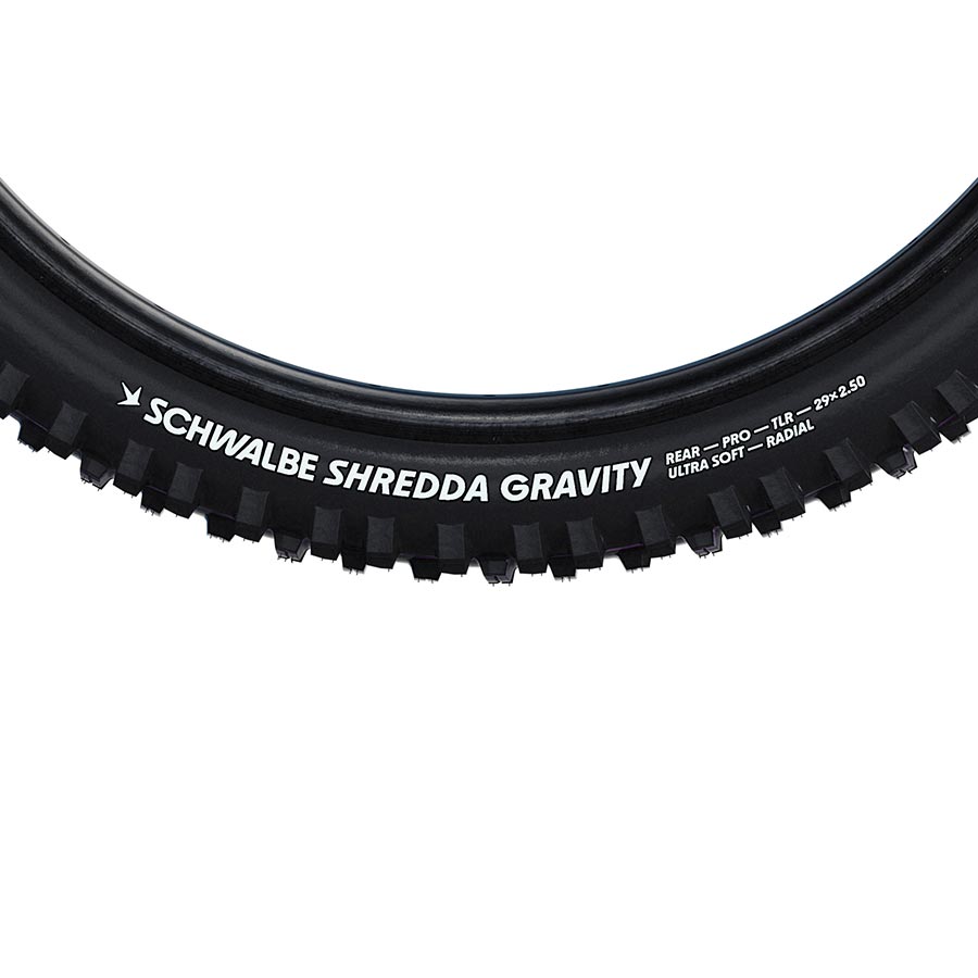 Schwalbe, Shredda Front, Mountain Tire, 29''x2.50, Folding, Tubeless Ready, Addix Ultra Soft, Gravity Pro - Radial, 67TPI, Black