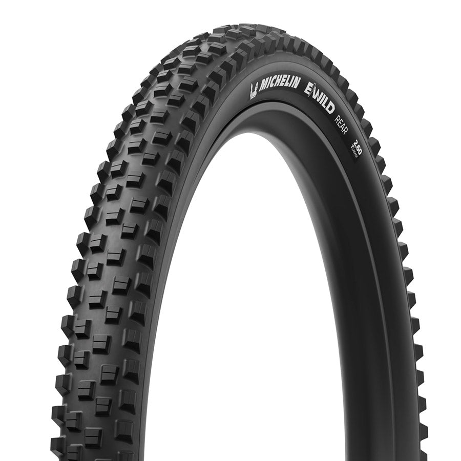 Michelin, E-WILD PERFORMANCE LINE Rear, Mountain Tire, 27.5x2.60, Folding, Tubeless Ready, MAGI-X, GUM-X, 2x33, Black