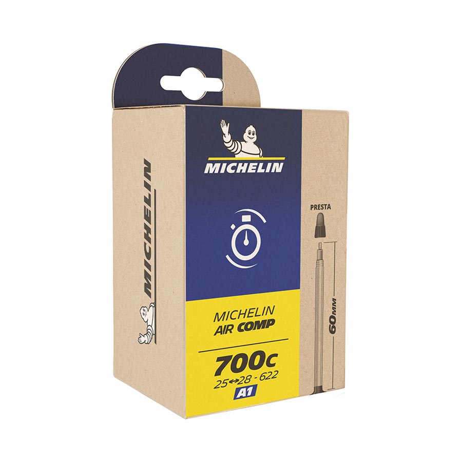 Michelin, Aircomp Ultralight Butyl, Tube, Presta, 60mm, 700x18-25C