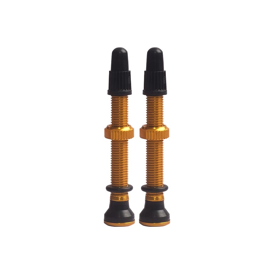EVO, Tubeless Valves, Tubeless Valve, Presta, 44mm, Orange, Pair