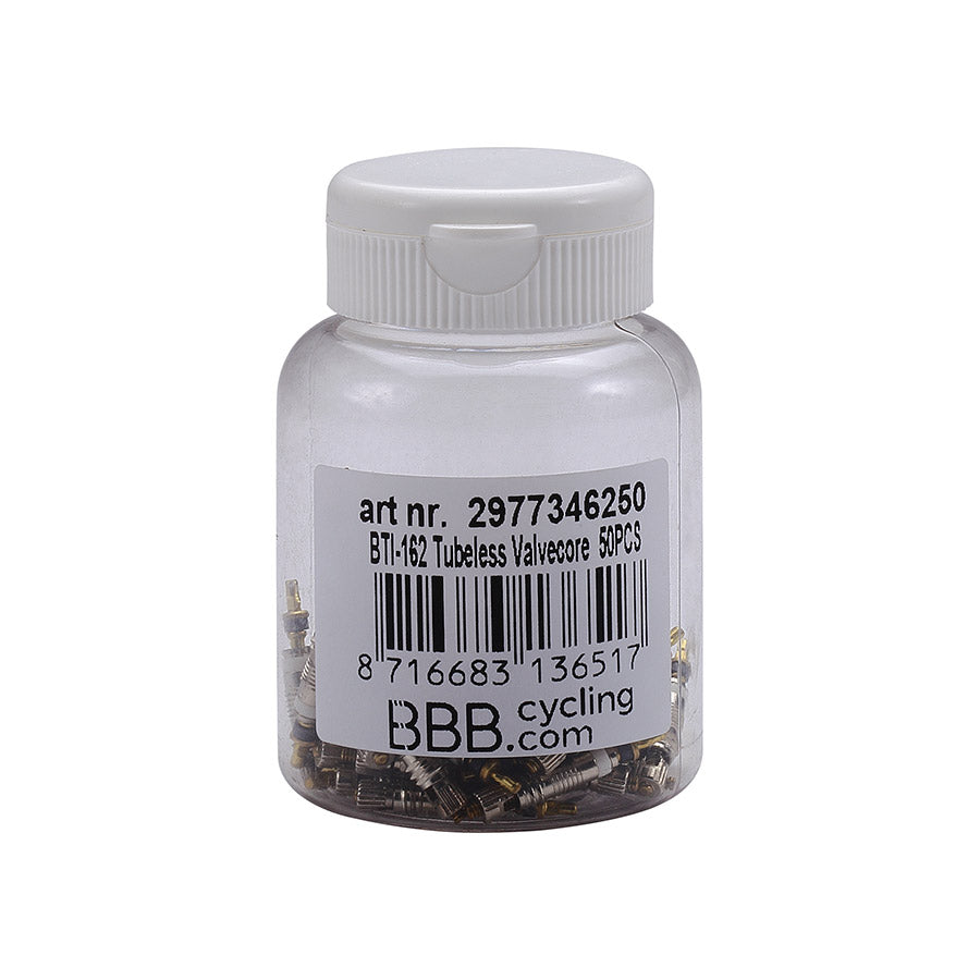 BBB Cycling, BTI-162 ValveCore, Tubeless Valve, Presta, 50 pieces, 50pcs