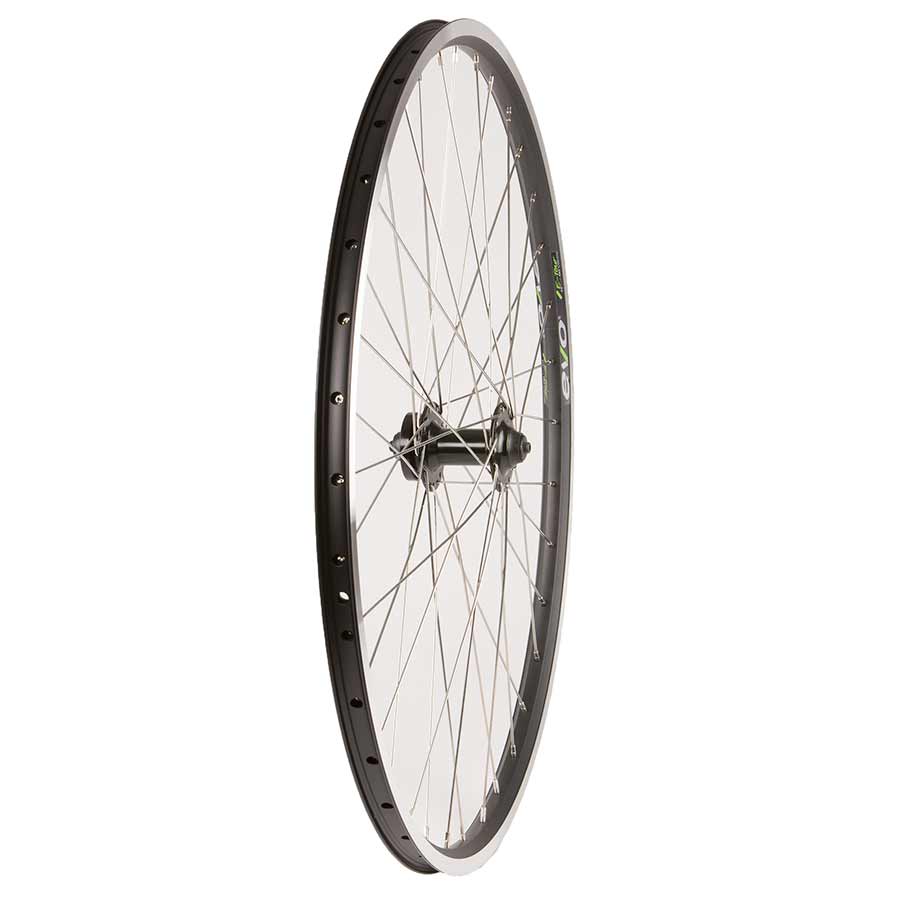 Wheel Shop, Evo Tour 19 Black/ Formula DC-20, Wheel, Front, 700C / 622, Holes: 36, QR, 100mm, Rim and Disc IS 6-bolt