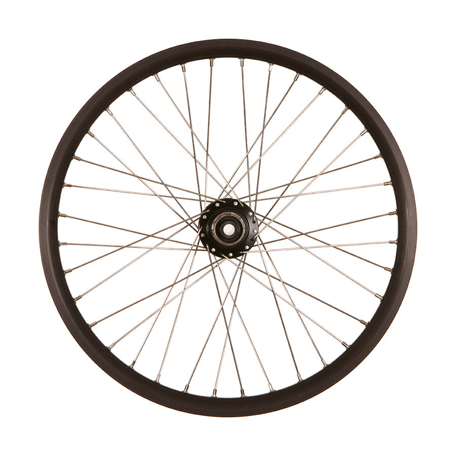YUBA, Spicy Curry V3 Rear Wheel142x12mm, 20'', HG, Silver Spokes, 36 hole, 6 bolt disc - Dished 10mm to ND side.