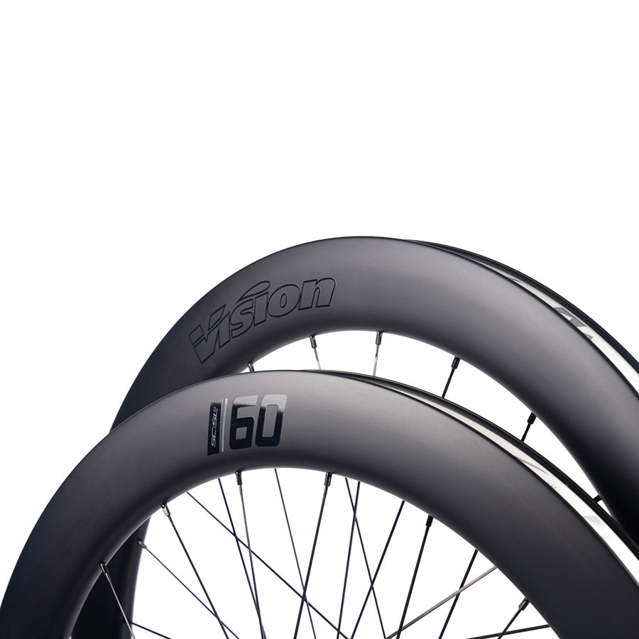 Vision, SC 60 SL DISC, Wheel, Front and Rear, 700C / 622, Holes: F: 21, R: 24, F: TA 12mm, R: X 12mm, F: 100, R: 142, Disc Center Lock, Shimano Road 11/12, Set