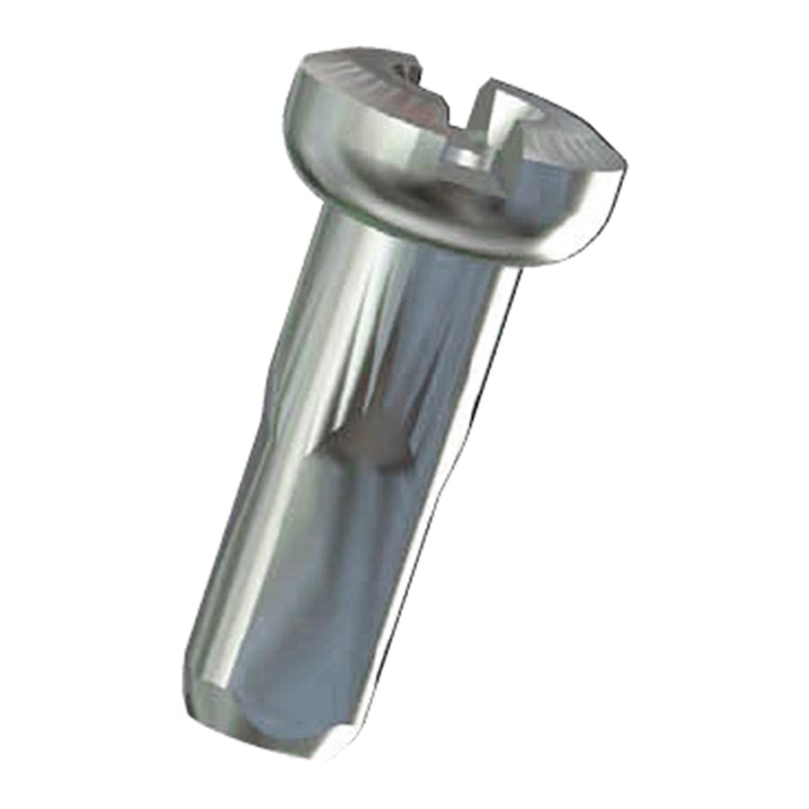 Sapim, Polyax Aluminum, Nipples, Black, 2mm, (14G), 12mm, Bag of 100