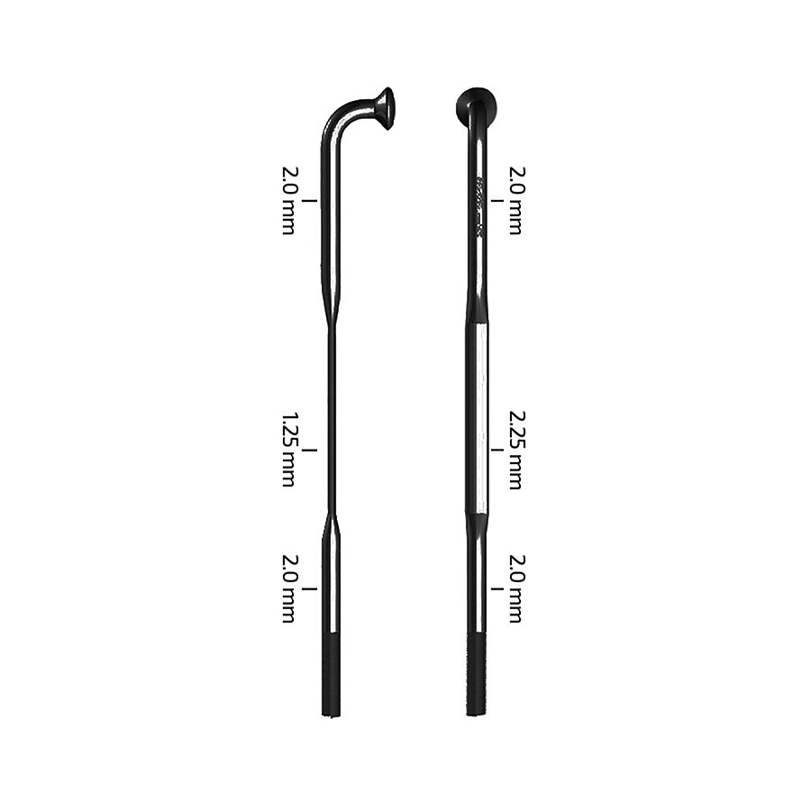 Zipp, CX-Sprint Black J-Bend TCS, Spokes, Sapim CX-Sprint, Black, Length: 264
