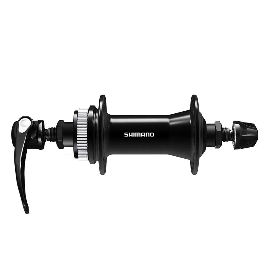 Shimano, HB-QC400, Disc Hub, Front, 32H, Center Lock, QR, 100mm, Black, EHBQC400BALP