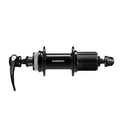 Shimano, FH-QC400, Disc Hub, Rear, 32H, Center Lock, QR, 135mm, Shimano HG, Black, EFHQC400HMBZBP