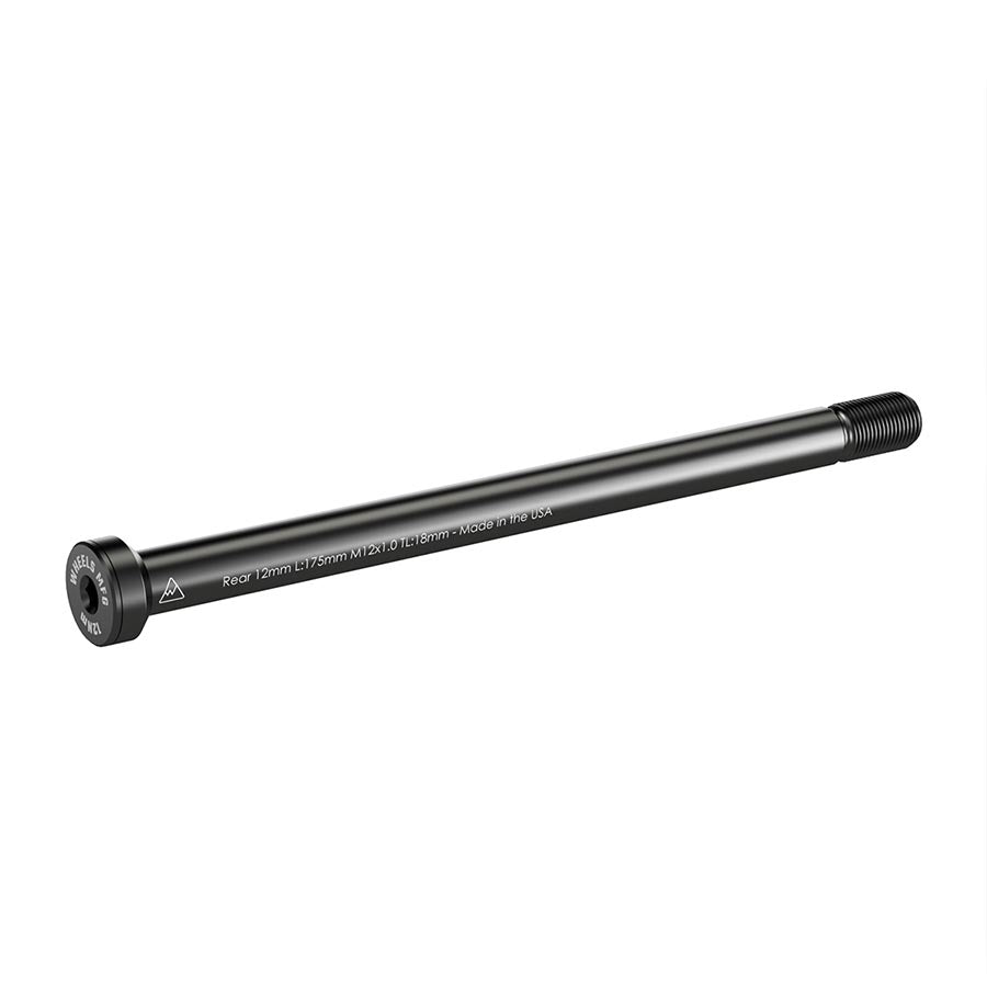 Wheels Manufacturing, Rear 12mm Thru Axle, Thru Axle, Rear, Length: 160mm, Thread Length: 25mm, Thread Pitch: M12x1.00