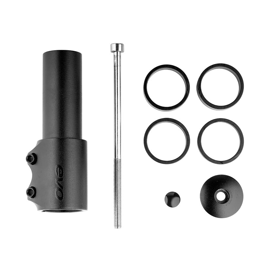 EVO, Threadless Stem Riser, ST: 28.6mm, Black, 50-80mm