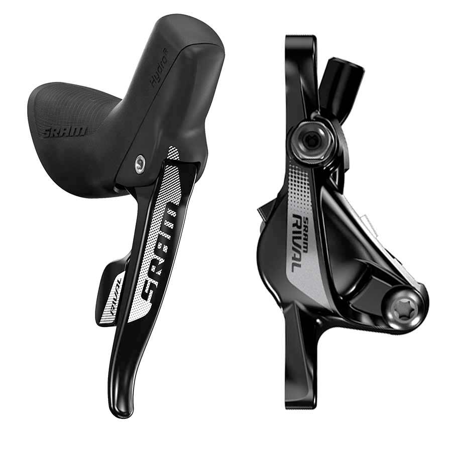 SRAM, Rival22, Road disc brake with shift/brake lever combo, Flat Mount, Rear, 11sp
