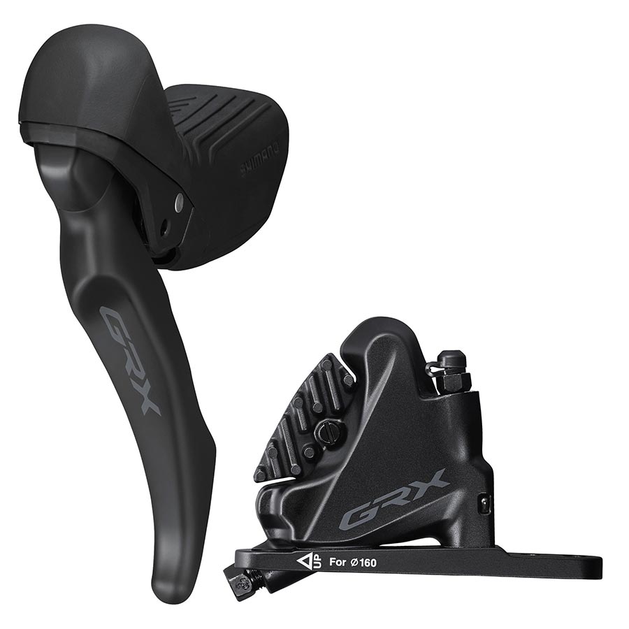 Shimano, GRX BL-RX610/ BR-RX400, Road Hydraulic Disc Brake, Front, Flat mount, 140 or 160mm (not included)