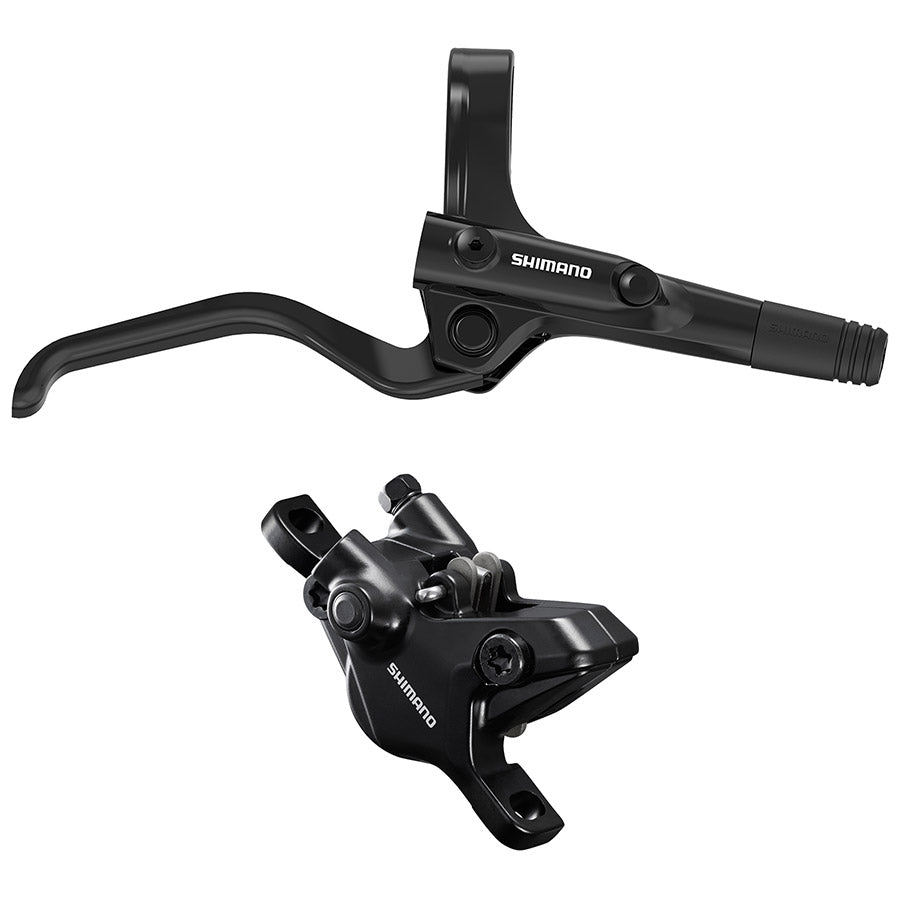 Shimano, CUES BL-UR405 / BR-MT410, MTB Hydraulic Disc Brake, Front, Post mount, Disc: 140 to 203mm (not included), Black, EMT4104JLFPRA100