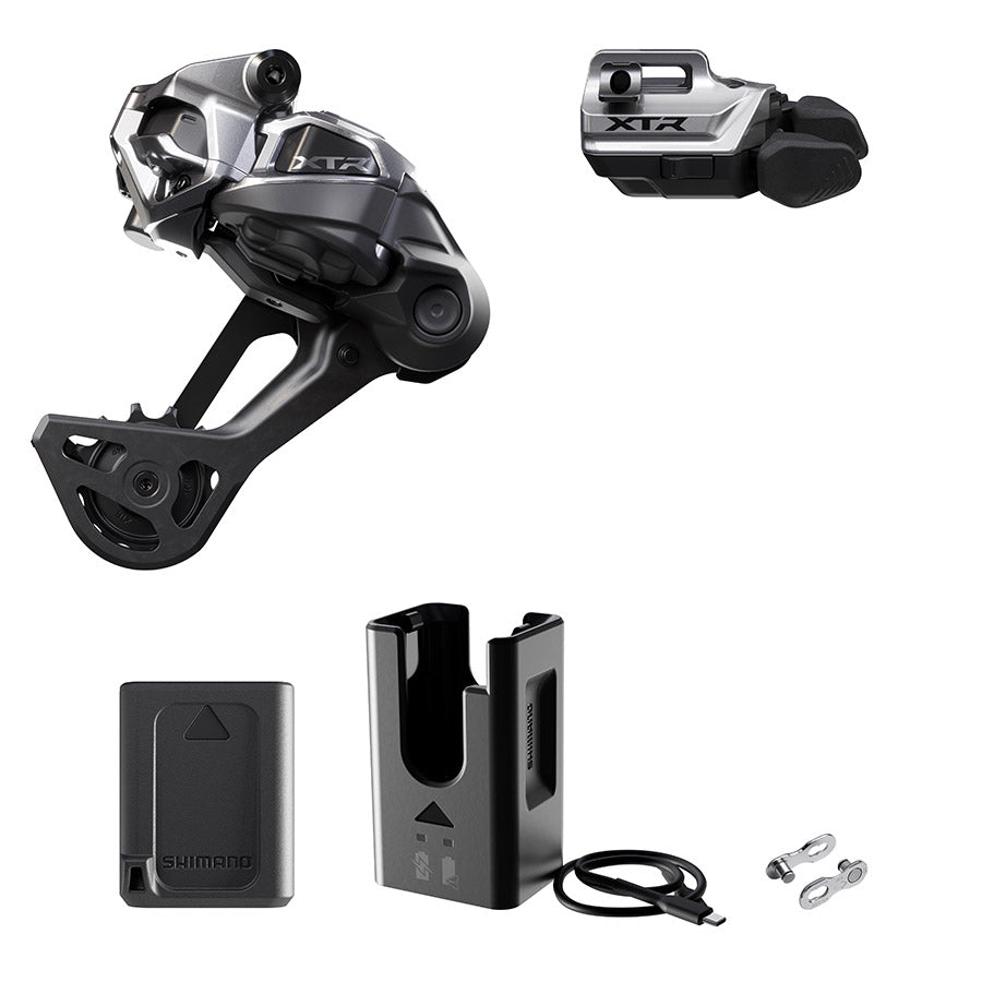 Shimano, XTR Di2 RD-M9250 Kit, Rear Derailleur, Speed: 12, Cage: SGS, Black, clamp band, IGPM9250UPG02