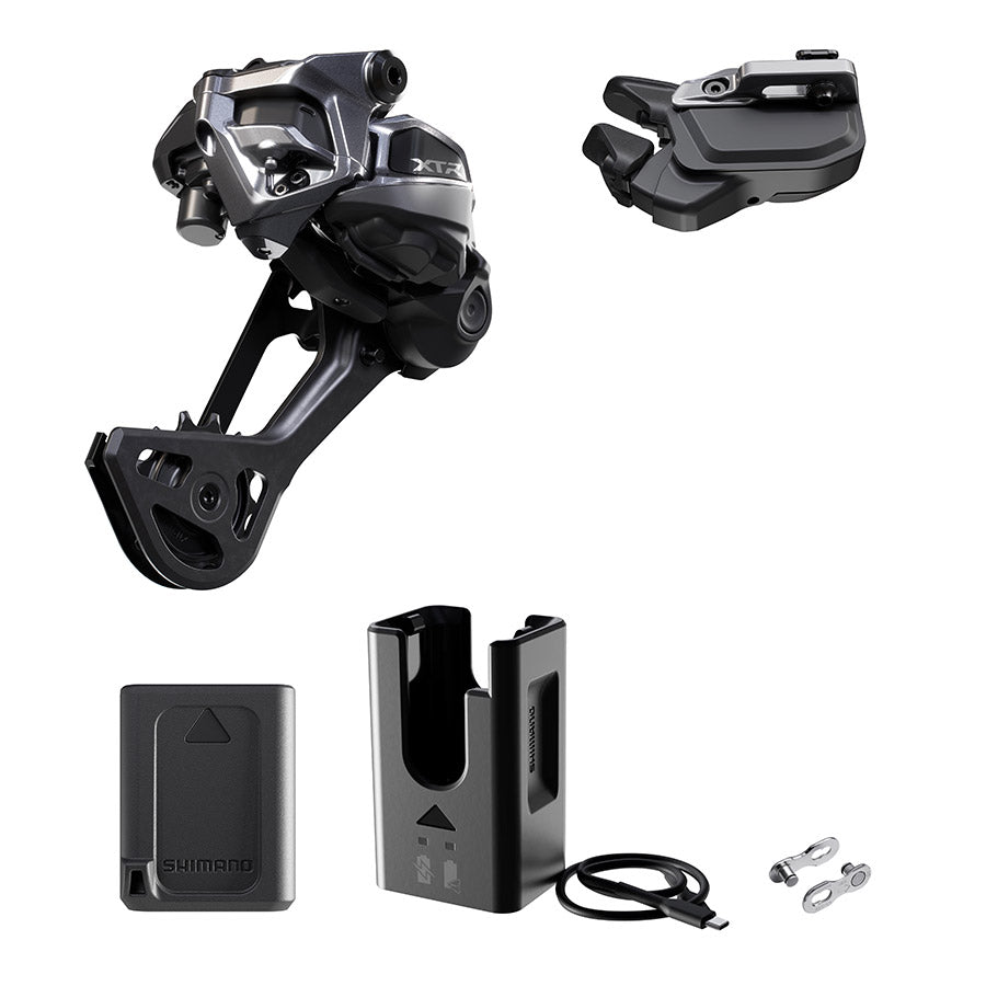 Shimano, XTR Di2 RD-M9250 Kit, Rear Derailleur, Speed: 12, Cage: SGS, Black, clamp band, IGPM9250UPG02