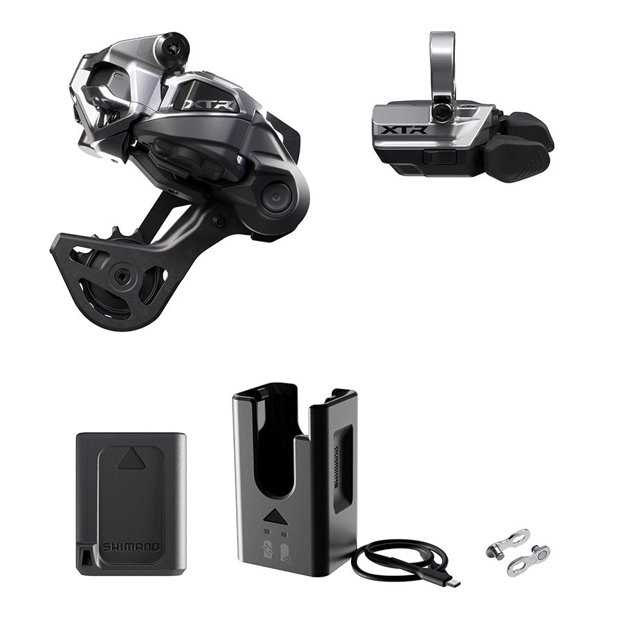 Shimano, XTR Di2 RD-M9250 Kit, Rear Derailleur, Speed: 12, Cage: SGS, Black, clamp band, IGPM9250UPG02