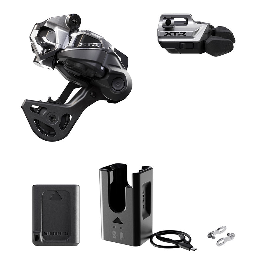 Shimano, XTR Di2 RD-M9250 Kit, Rear Derailleur, Speed: 12, Cage: SGS, Black, clamp band, IGPM9250UPG02