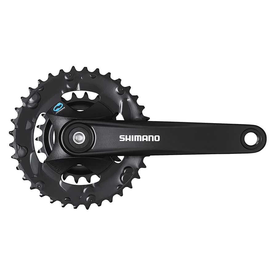 Shimano, FC-M315-2, Crankset, Speed: 7/8, BCD: Rivets, 22/36, Square, 170mm, Black, MTB