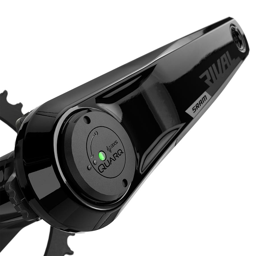 SRAM, Rival D1 Quarq Wide 1x, Power Meter Crankset, Speed: 12, Spindle: 28.99mm, 46, DUB, 175mm, Black, Road Disc