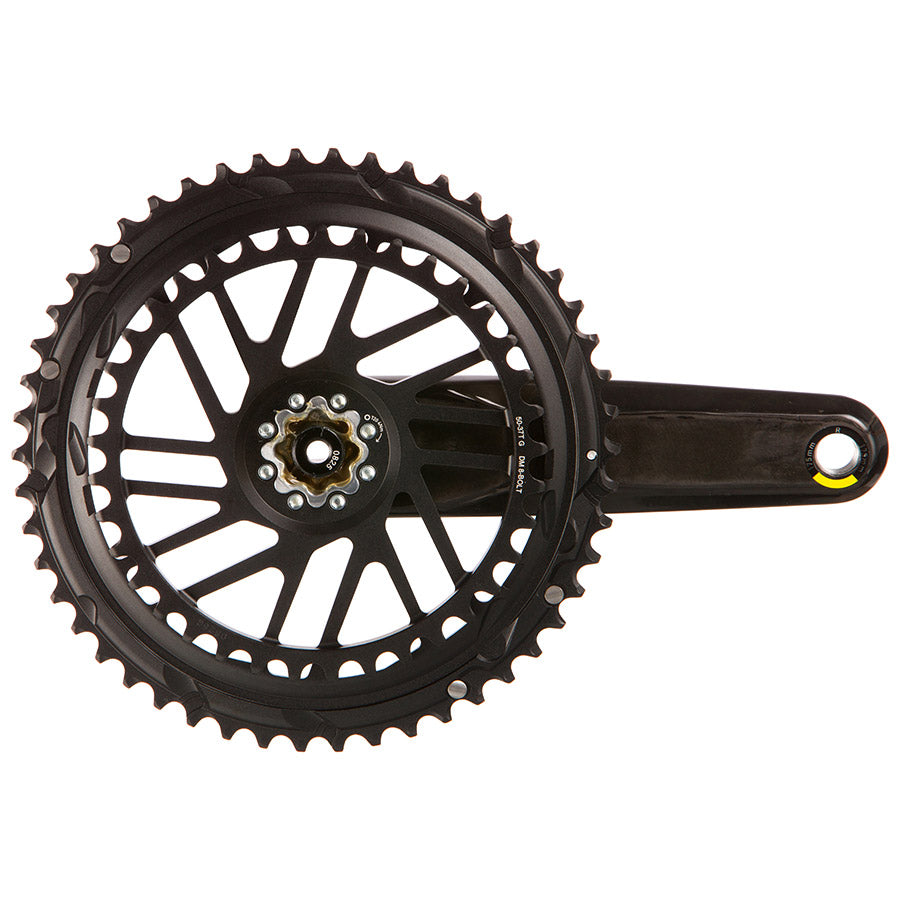 SRAM, Force 2x E1, Crankset, Speed: 12, Spindle: 28.99mm, BCD: Direct Mount SRAM 8 Bolt, 50/37, DUB, 160mm, Black, Road