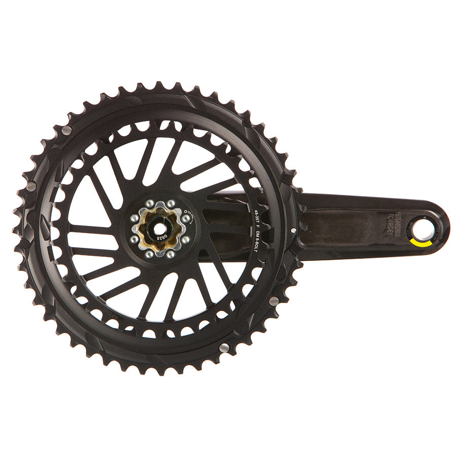SRAM, Force 2x E1, Crankset, Speed: 12, Spindle: 28.99mm, BCD: Direct Mount SRAM 8 Bolt, 50/37, DUB, 160mm, Black, Road
