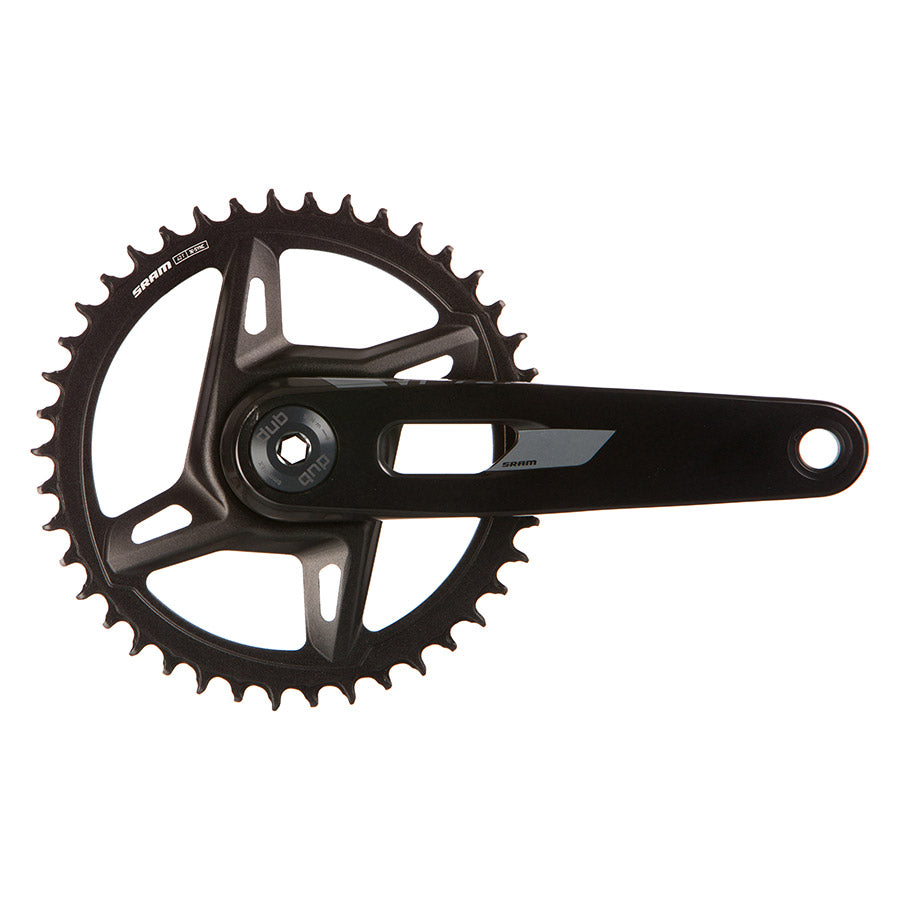 SRAM, Rival 1x XPLR Powermeter E1, Power Meter Crankset, Speed: 12/13, Spindle: 28.99mm, BCD: Direct Mount SRAM 8 Bolt, 42, DUB, 160mm, Black, Road