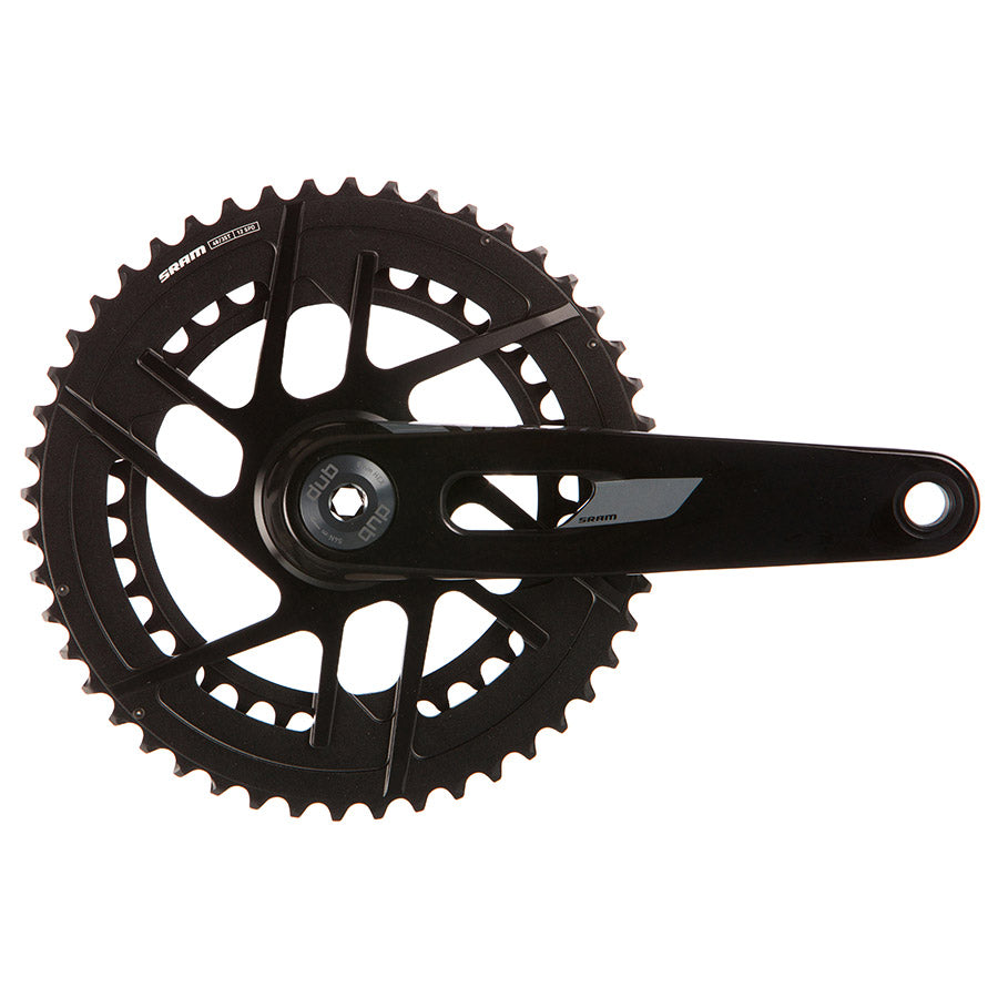 SRAM, Rival 2x Powermeter E1, Power Meter Crankset, Speed: 12, Spindle: 28.99mm, BCD: Direct Mount SRAM 8 Bolt, 48/35, DUB, 160mm, Black, Road