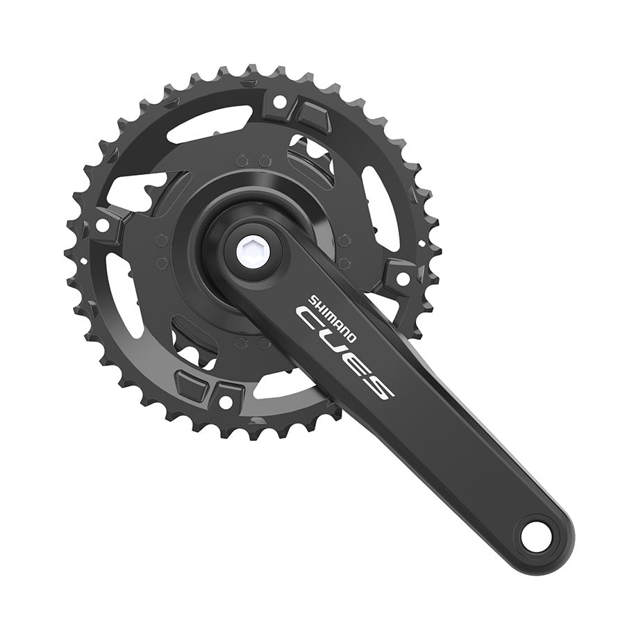 Shimano, CUES FC-U4000-2, Crankset, Speed: 9/10/11, BCD: Rivets, 26/40, JIS, 170mm, Black, MTB/Boost, EFCU40002C06X
