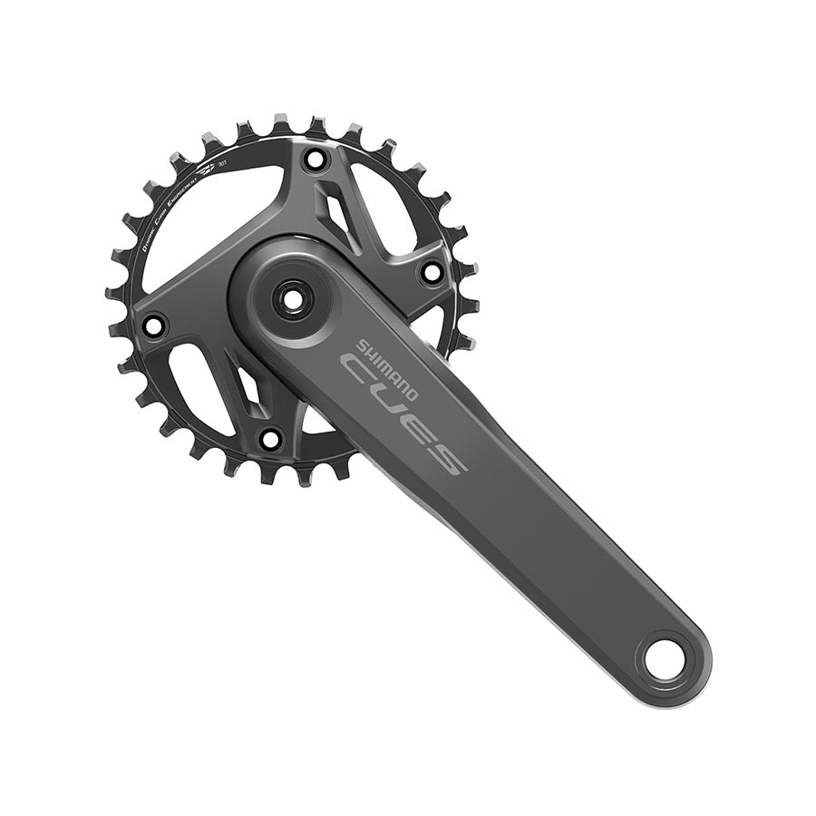 Shimano, CUES FC-U6000-1, Crankset, Speed: 9/10/11, Spindle: 24mm, BCD: 96, 30, Hollowtech II, 165mm, Black, Boost, EFCU600015AXA0