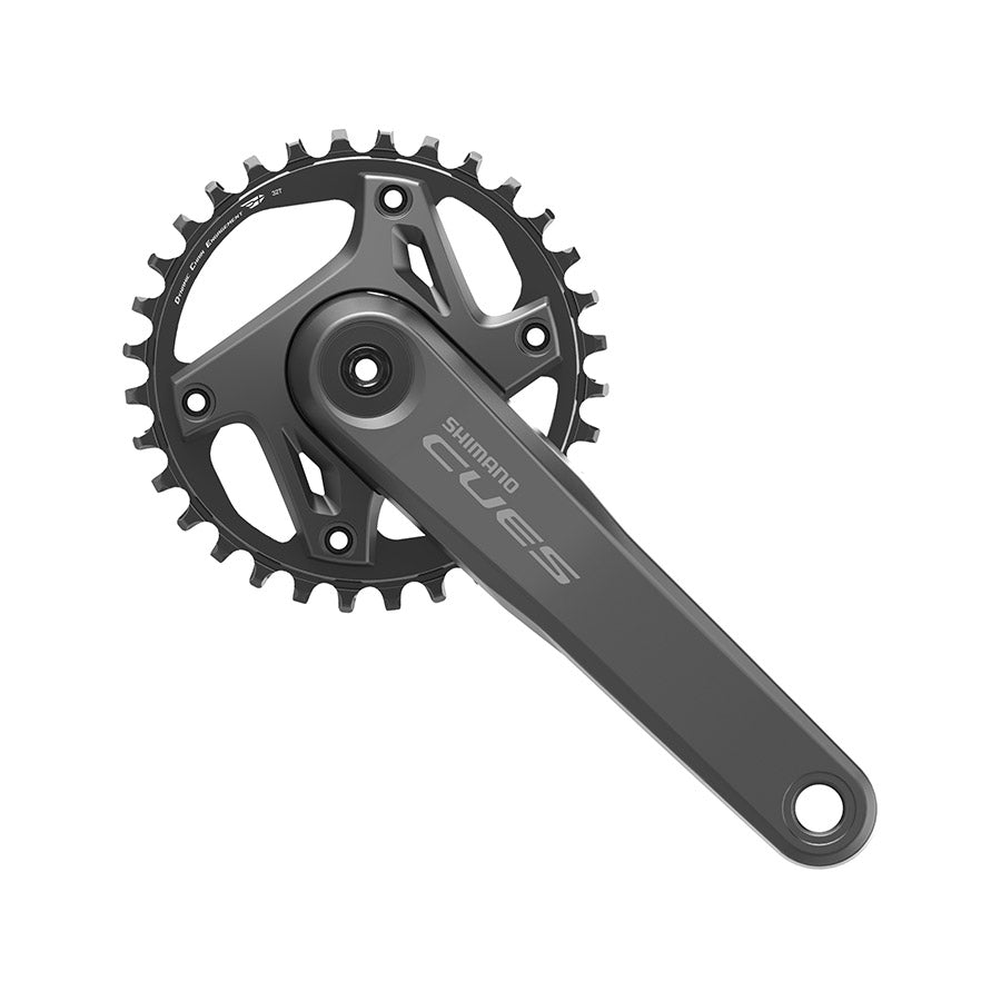 Shimano, CUES FC-U6000-1, Crankset, Speed: 9/10/11, Spindle: 24mm, BCD: 96, 30, Hollowtech II, 165mm, Black, Boost, EFCU600015AXA0