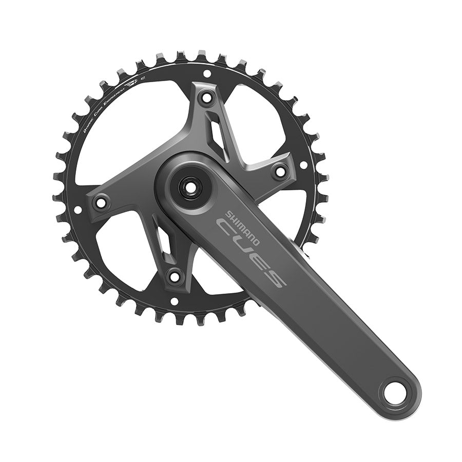 Shimano, CUES FC-U6000-1, Crankset, Speed: 9/10/11, Spindle: 24mm, BCD: 110, 40, Hollowtech II, 170mm, Black, Boost, EFCU60001CXB0X