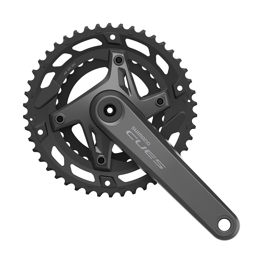 Shimano, CUES FC-U6000-2, Crankset, Speed: 9/10/11, Spindle: 24mm, BCD: 96, 22/36, Hollowtech II, 170mm, Black, Boost, EFCU60002CX62