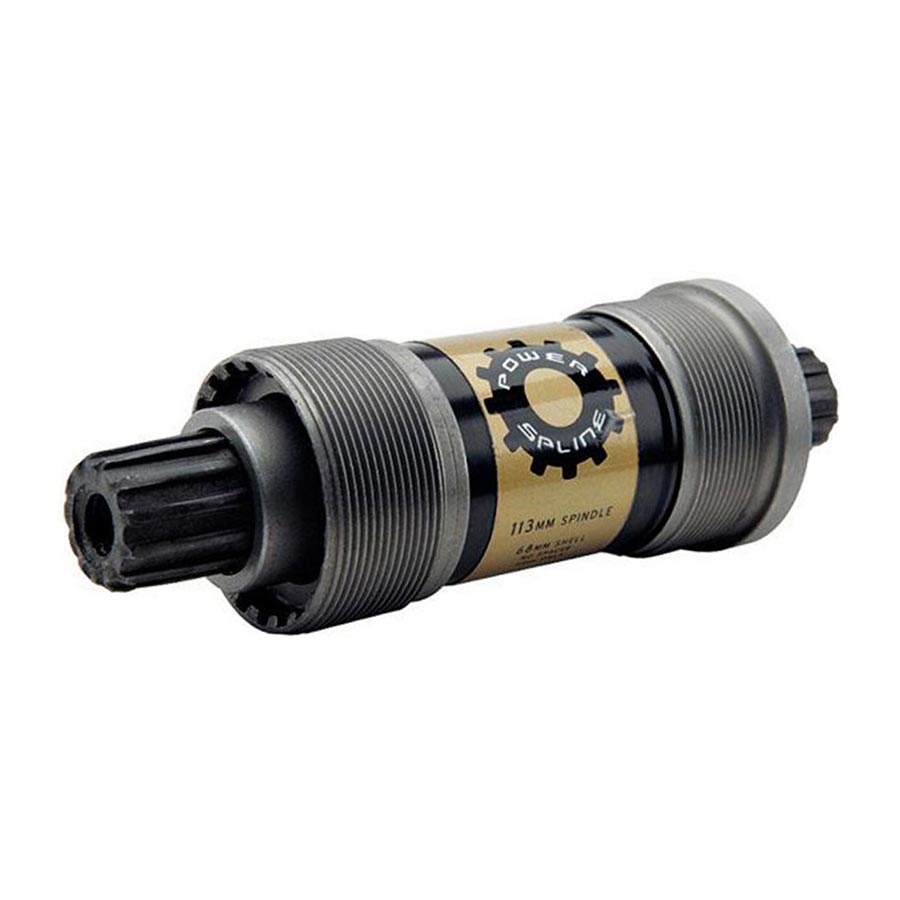 Truvativ, Power Spline, Splined BB, British, 68mm, Power Spline, 113mm, Silver