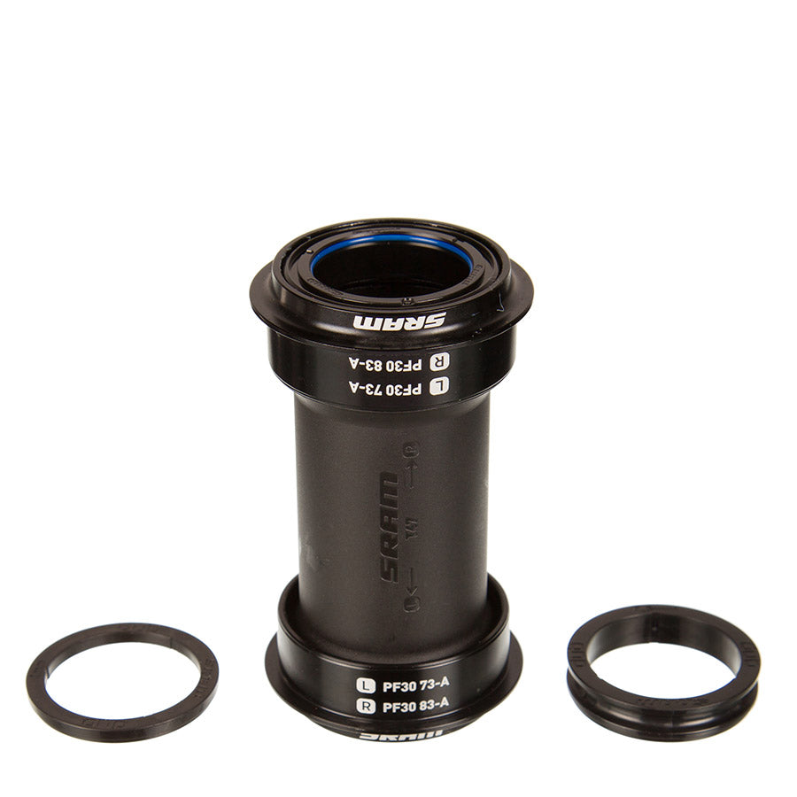 SRAM, DUB PF30 83mm MTB Wide, Press Fit BB, PF30, Spindle: 28.99mm, Width: 83mm, Diameter: 46mm