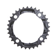Shimano, Y1LD98080, 32T, 9sp, BCD: 104mm, 4 Bolt, Deore FC-M590, Middle Chainring, For 22/32/44, Steel, Black