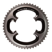 Shimano, Y1N298080, 50T, 11sp, BCD: 110mm, 4 Bolt, Dura Ace FC-9000, Outer Chainring, For MA pour 34D, Aluminum, Silver