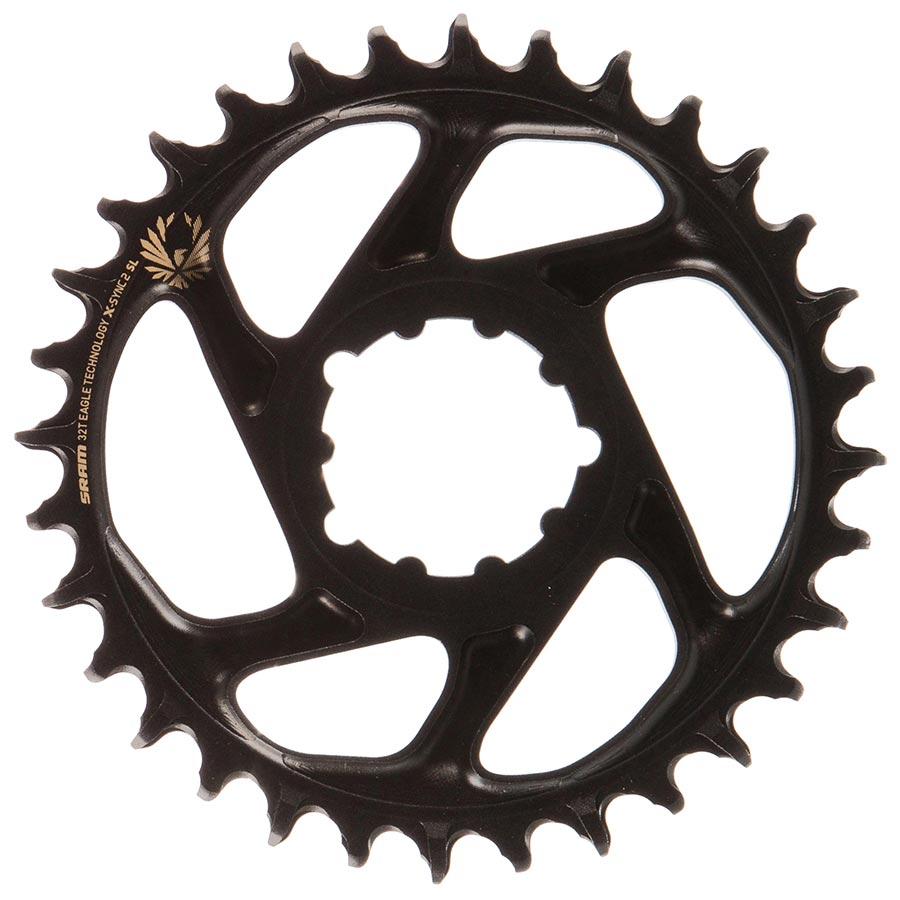 SRAM, X-SYNC 2 SL 3mm, Chainring, Teeth: 32, Speed: 11/12, BCD: Direct Mount, Single, Aluminum, Gold