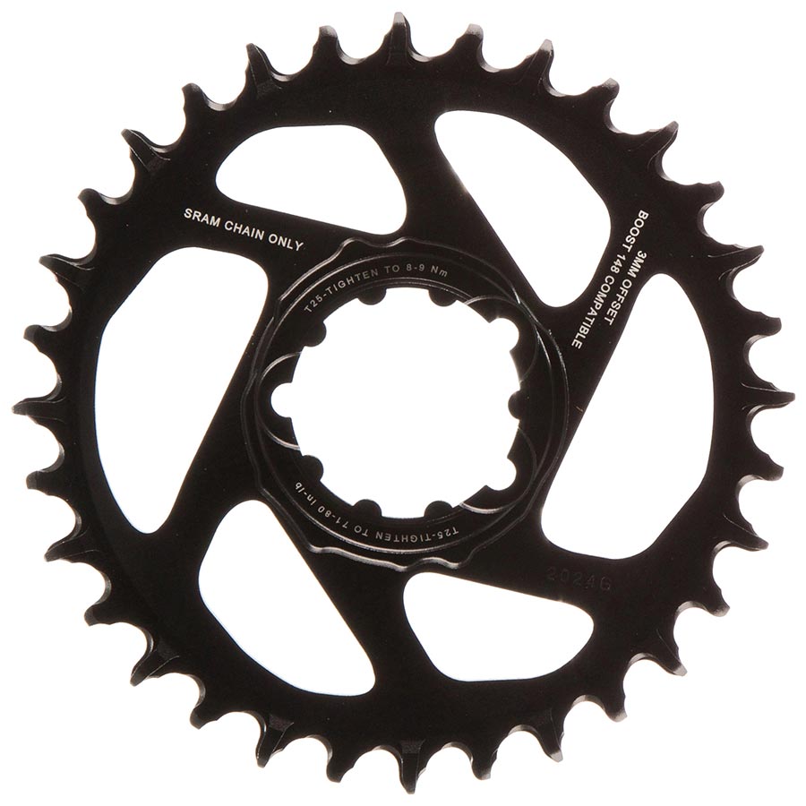 SRAM, X-SYNC 2 SL 3mm, Chainring, Teeth: 32, Speed: 11/12, BCD: Direct Mount, Single, Aluminum, Gold
