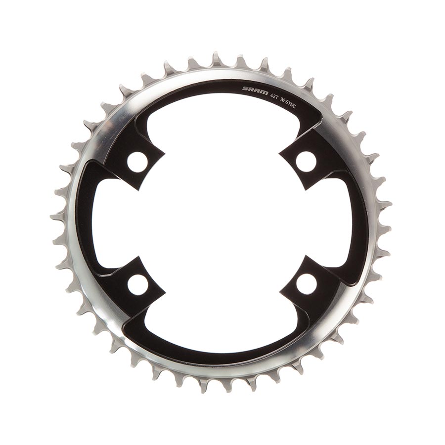 SRAM, X-SYNC 2 107mm, Chainring, Teeth: 40, Speed: 12, BCD: 107, Bolts: 4, Single, Aluminum, Grey