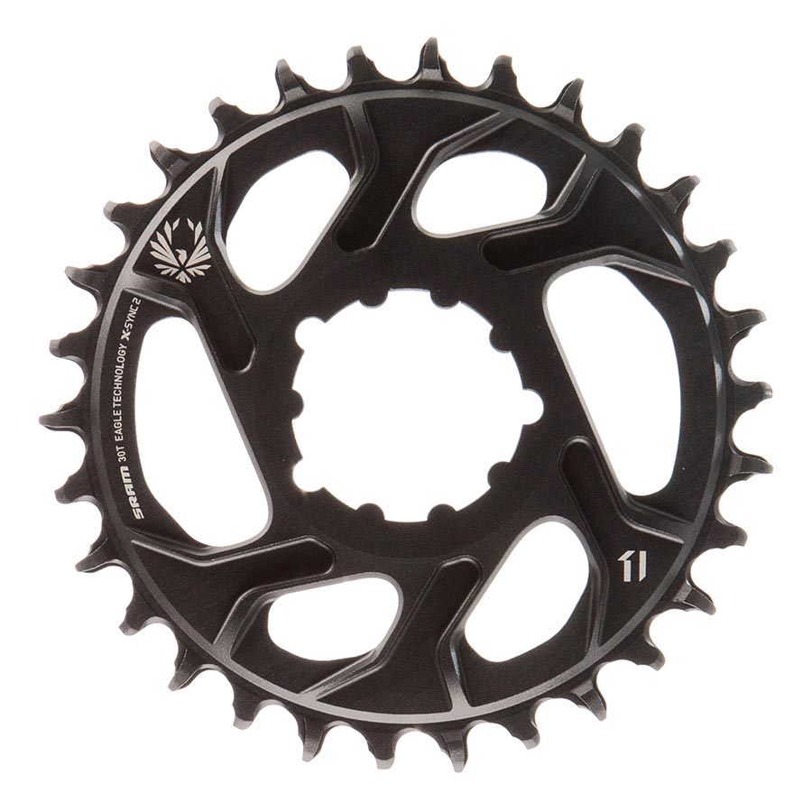 SRAM, X-SYNC 2 SL XX1 Eagle Lunar Grey 6mm, Chainring, Teeth: 30, Speed: 12, BCD: Direct Mount, Single, Alloy, Grey