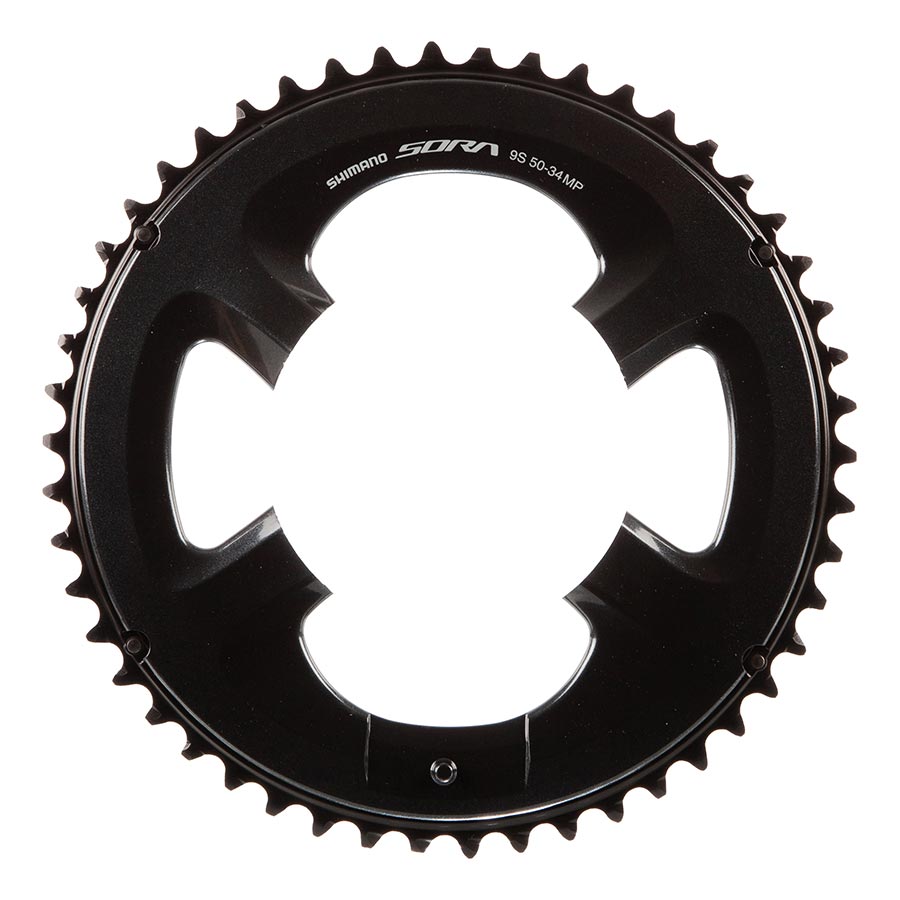Shimano, Sora FC-R3000 34T, 4x110mm BCD, Chainring, Teeth: 34, Speed: 9, BCD: 110, Bolts: 4, Inner, Black