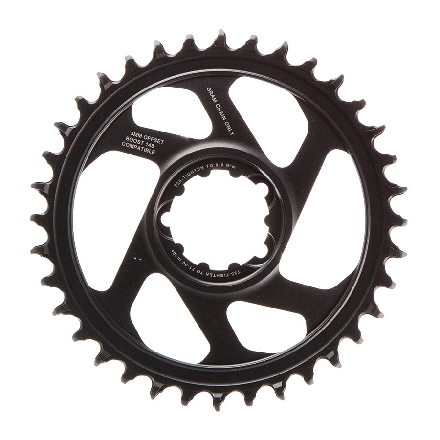 SRAM, Eagle, Chainring, Teeth: 30, Speed: 11/12, BCD: Direct Mount, Aluminum, Grey, -4mm