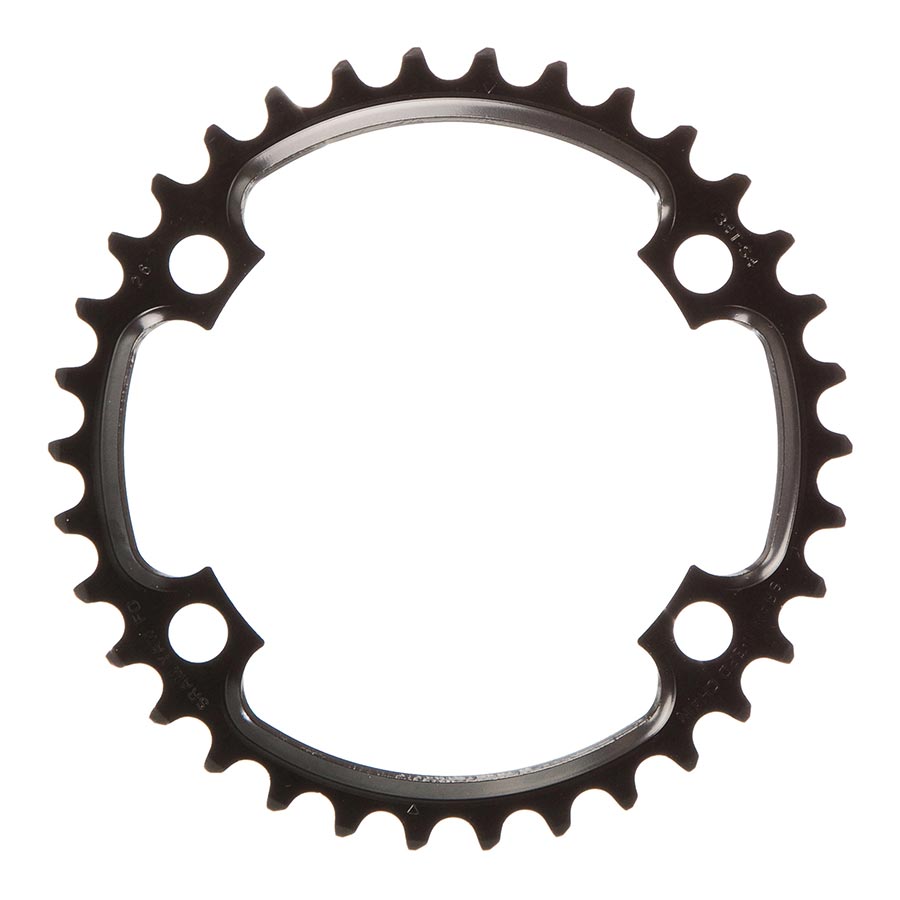 SRAM, Road 110mm Asymmetrical, Chainring, Teeth: 50, Speed: 11, BCD: 110, Bolts: 4, Outer, Aluminum, Black