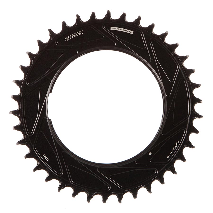 SRAM, Eagle T-Type Thread Mount 0mm Offset, Chainring, Teeth: 32, Speed: 12, BCD: Thread Mount, Aluminum, Black