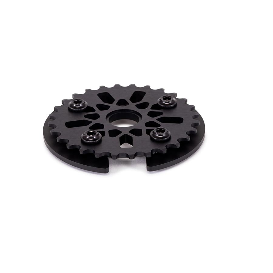 We The People, Pathfinder Guard Combo, Chainring, Teeth: 28, 6061-T6 Aluminum, Black, Set