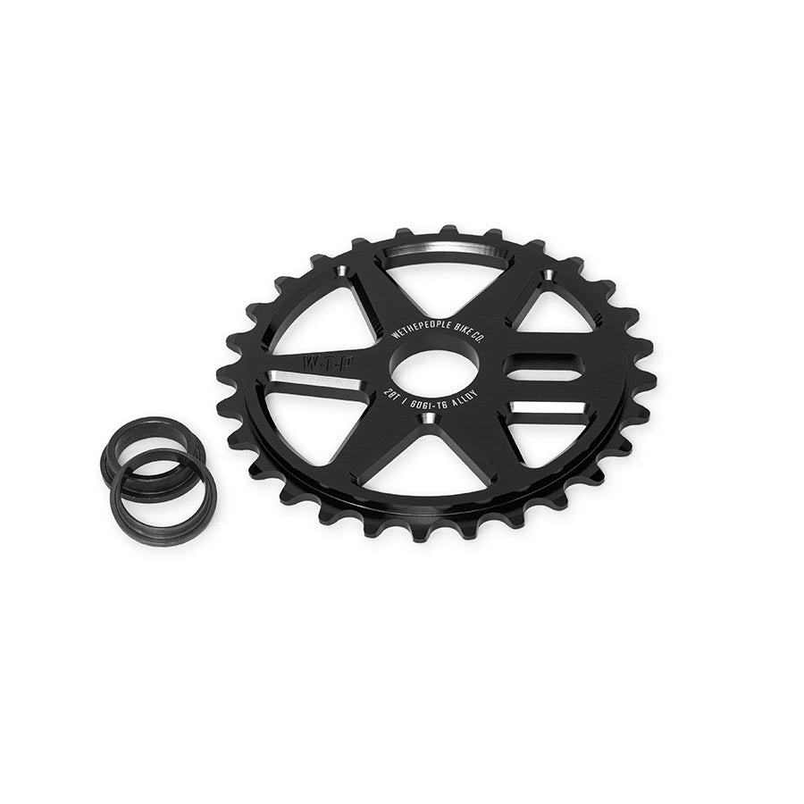 We The People, Logic, Chainring, Teeth: 28, 6061-T6 Aluminum, Black